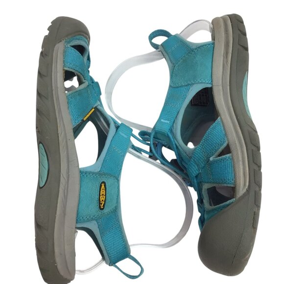 Keen Venice Womens 7.5 Waterproof Hiking Sandals Turquoise Gray Washable - Picture 6 of 10